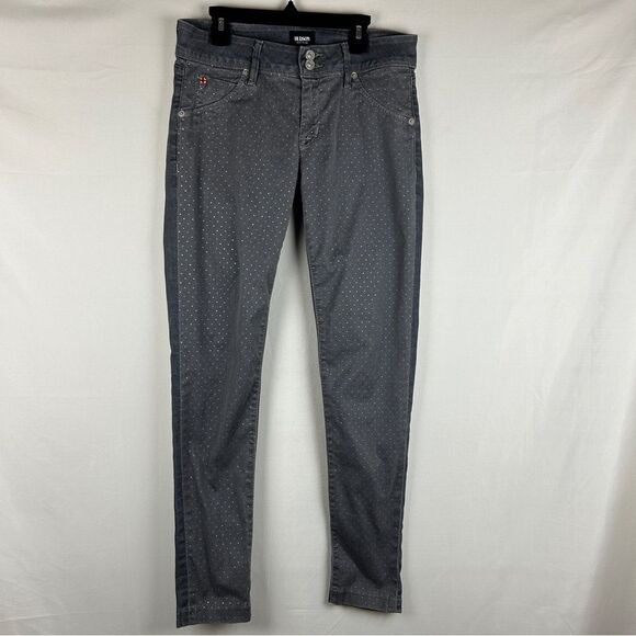 Hudson Collin vice versa skinny jeans dotted gray size 28